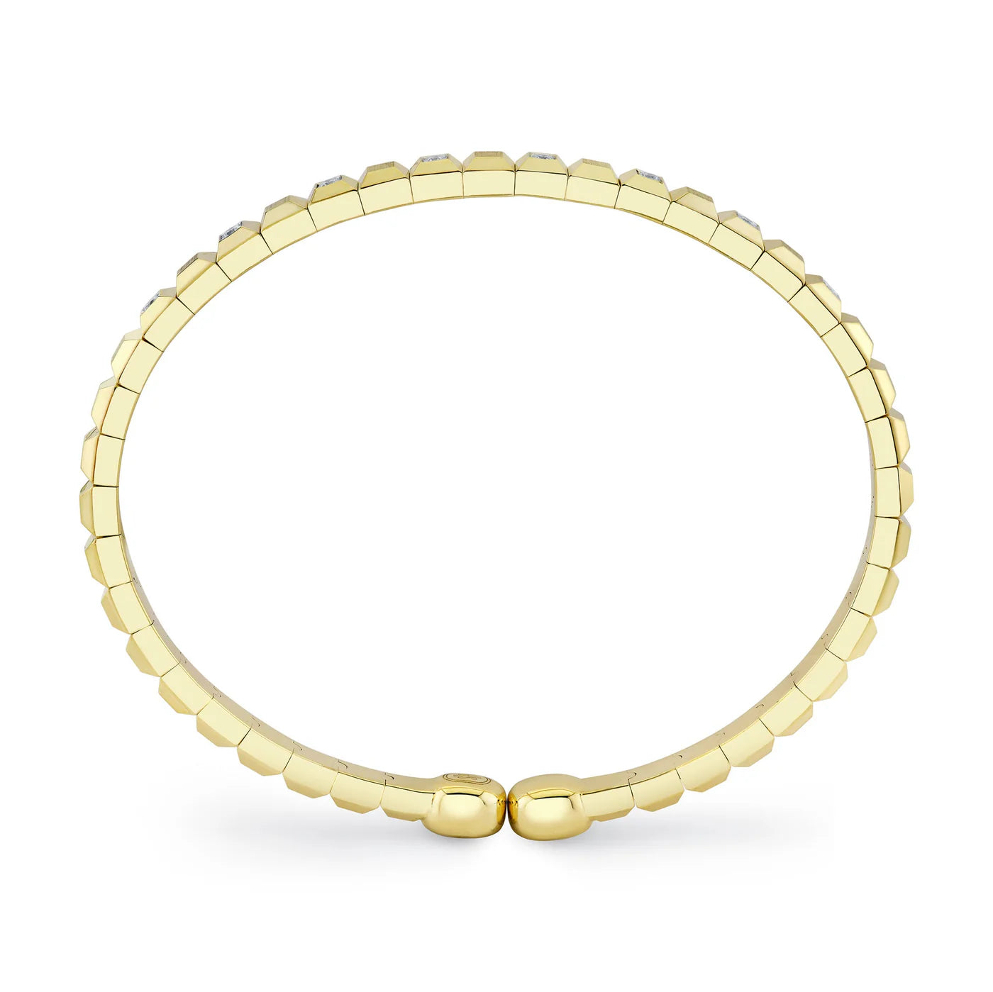 0.21CT DIAMOND GEO CUT MATTE MEN'S CUFF BRACELET
