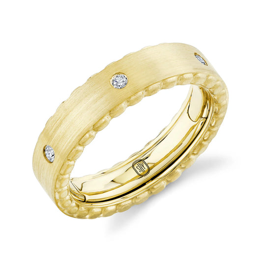 0.23CT DIAMOND MATTE OMNIFIT MEN'S BAND