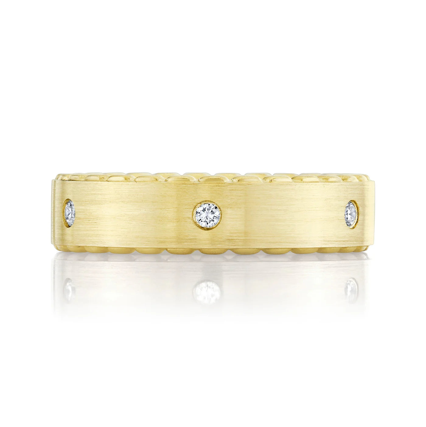 0.23CT DIAMOND MATTE OMNIFIT MEN'S BAND