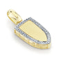 0.12CT DIAMOND MATTE PENDANT
