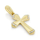 0.22CT DIAMOND CROSS MATTE PENDANT