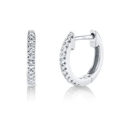0.07CT DIAMOND HUGGIE EARRING