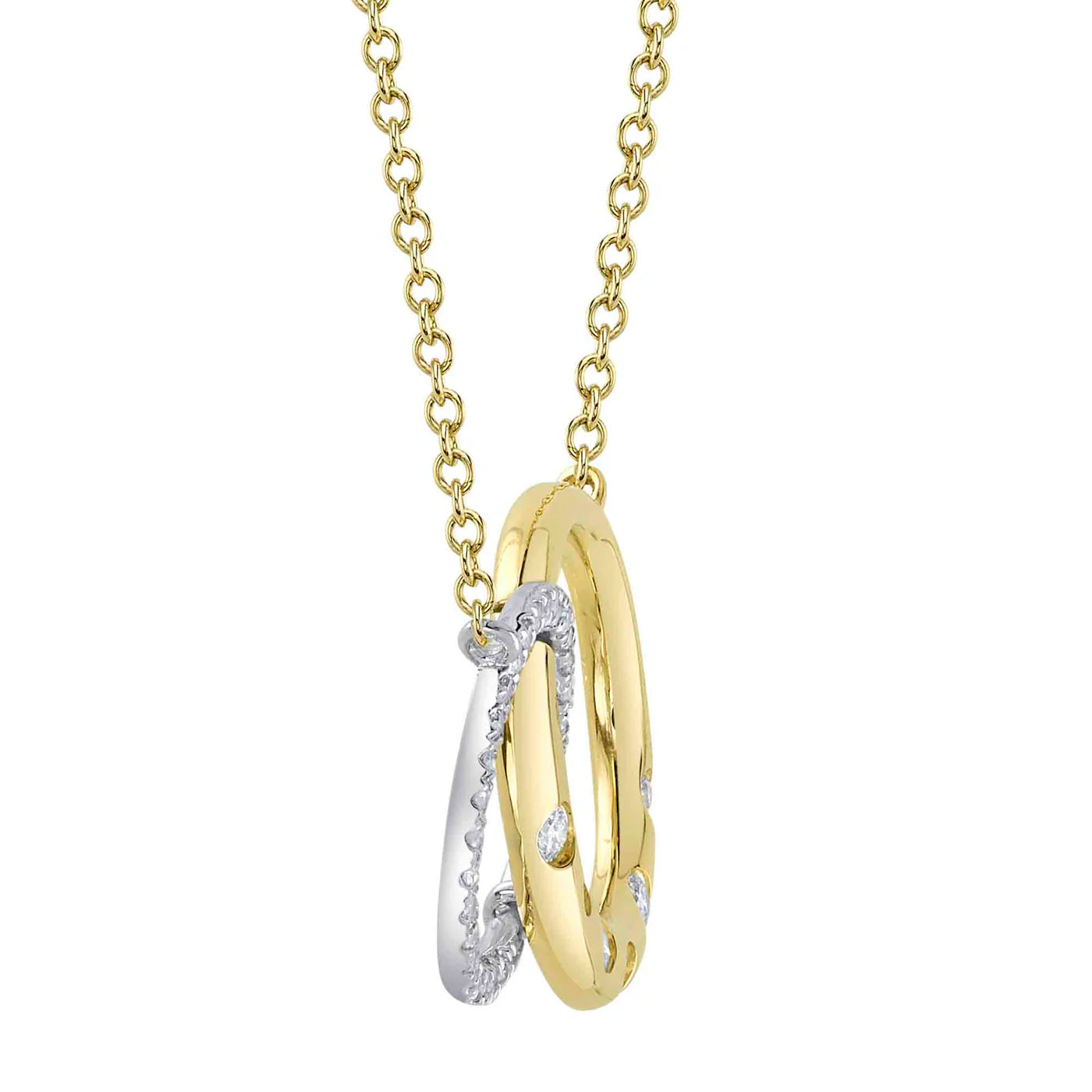 0.16CT DIAMOND CIRCLE NECKLACE