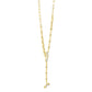 0.24CT DIAMOND CIRCLE LINK LARIAT NECKLACE
