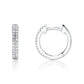 0.12CT DIAMOND PAVE HUGGIE EARRING