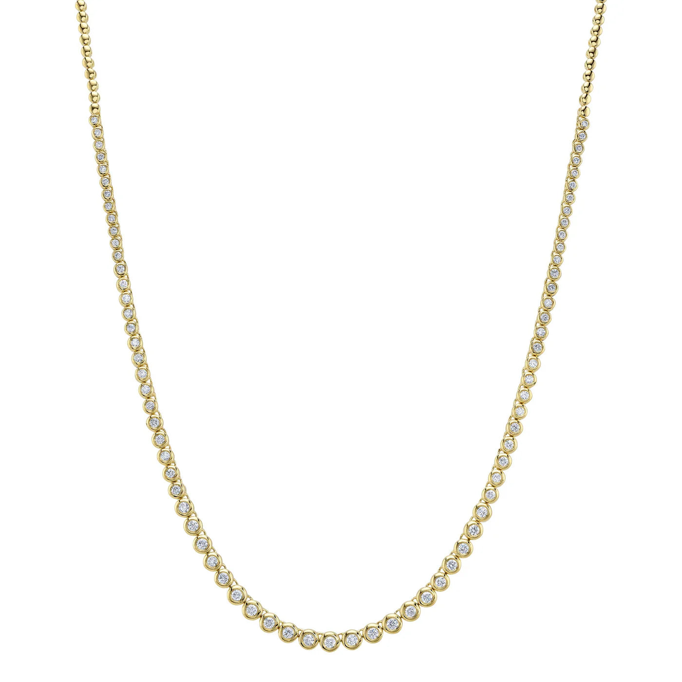 2.00CT DIAMOND BEZEL TENNIS NECKLACE