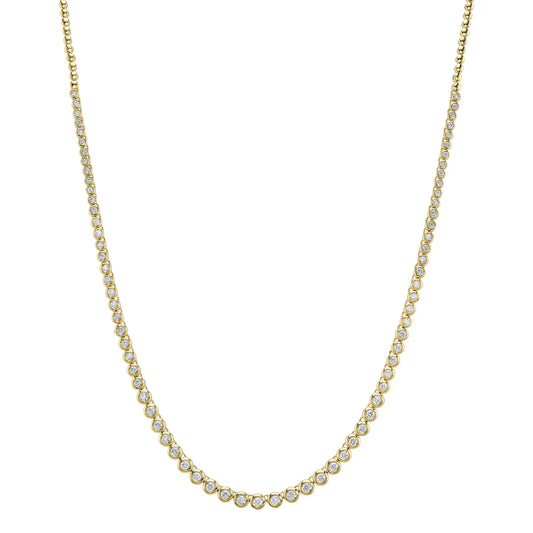 2.00CT DIAMOND BEZEL TENNIS NECKLACE