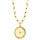 0.43CT DIAMOND BEZEL STAR PAPER CLIP LINK NECKLACE