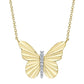 0.06CT DIAMOND RIBBED BUTTERFLY NECKLACE