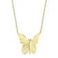 0.06CT DIAMOND RIBBED BUTTERFLY NECKLACE
