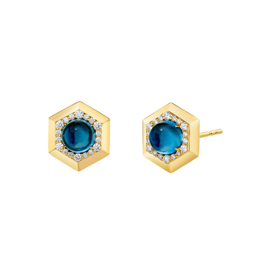 London Blue Topaz Gemstone Earrings