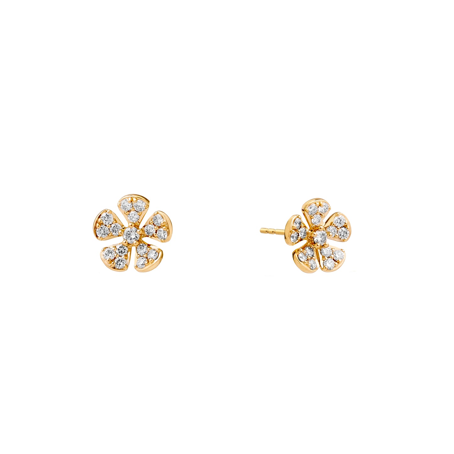 Jardin Diamond Flower Studs