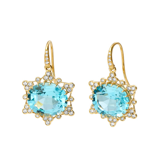 Mogul Gemstone Diamond Earrings