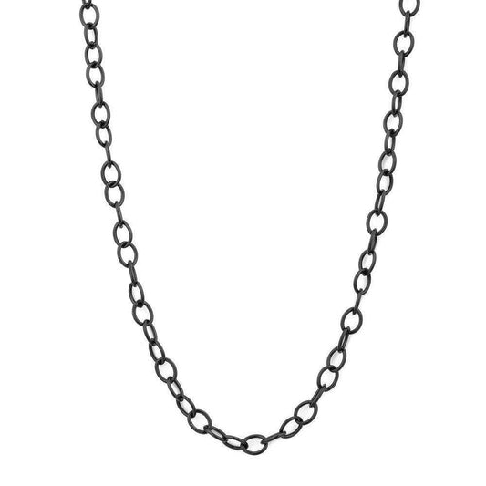 Oxidized Silver Link Chain