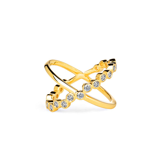 Cosmic Diamond Cross Ring