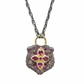 18" Pave Shield Necklace