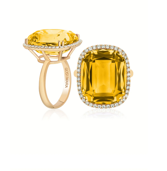 Cushion-Cut Cocktail Ring