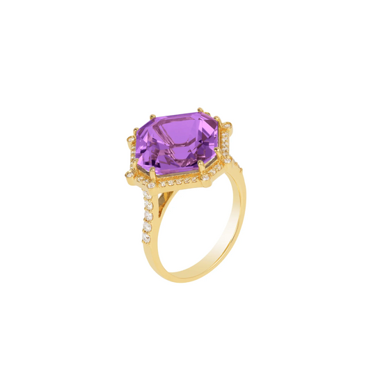 Octagonal Cocktail Ring
