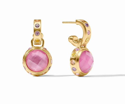 Rainbow Hoop & Charm Earring