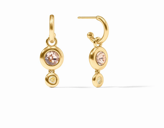 Rainbow Duo Hoop & Charm Earring