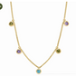 Rainbow Delicate Charm Necklace