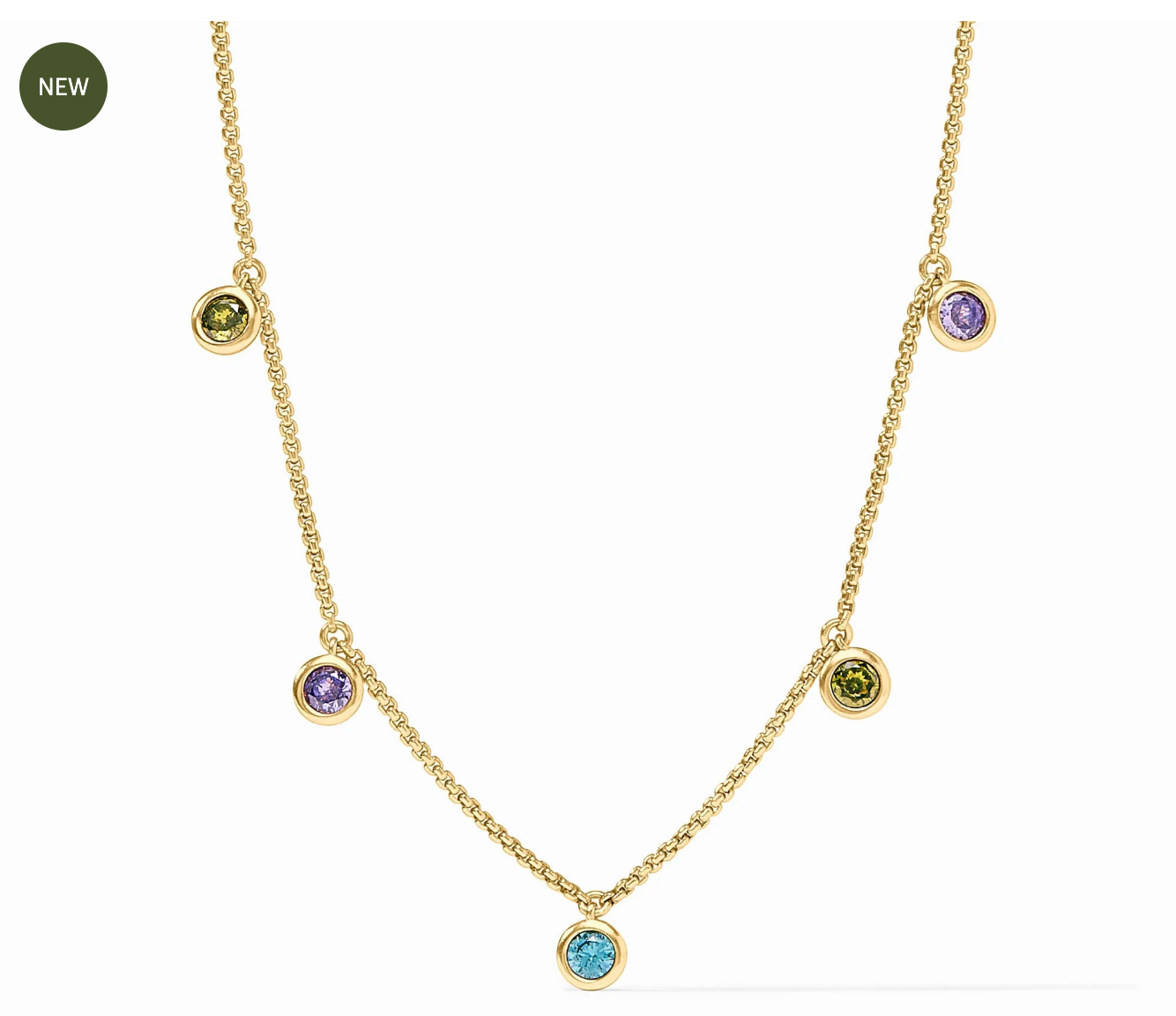 Rainbow Delicate Charm Necklace