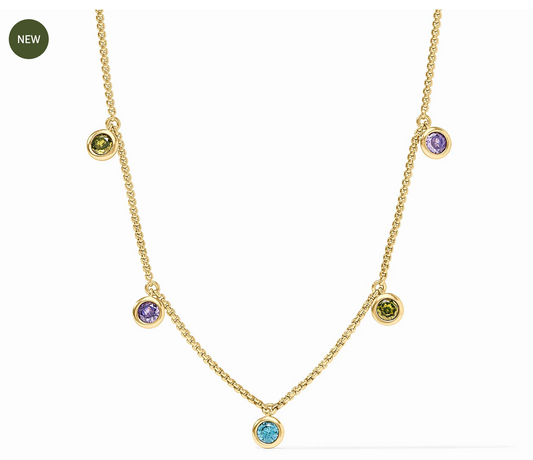 Rainbow Delicate Charm Necklace