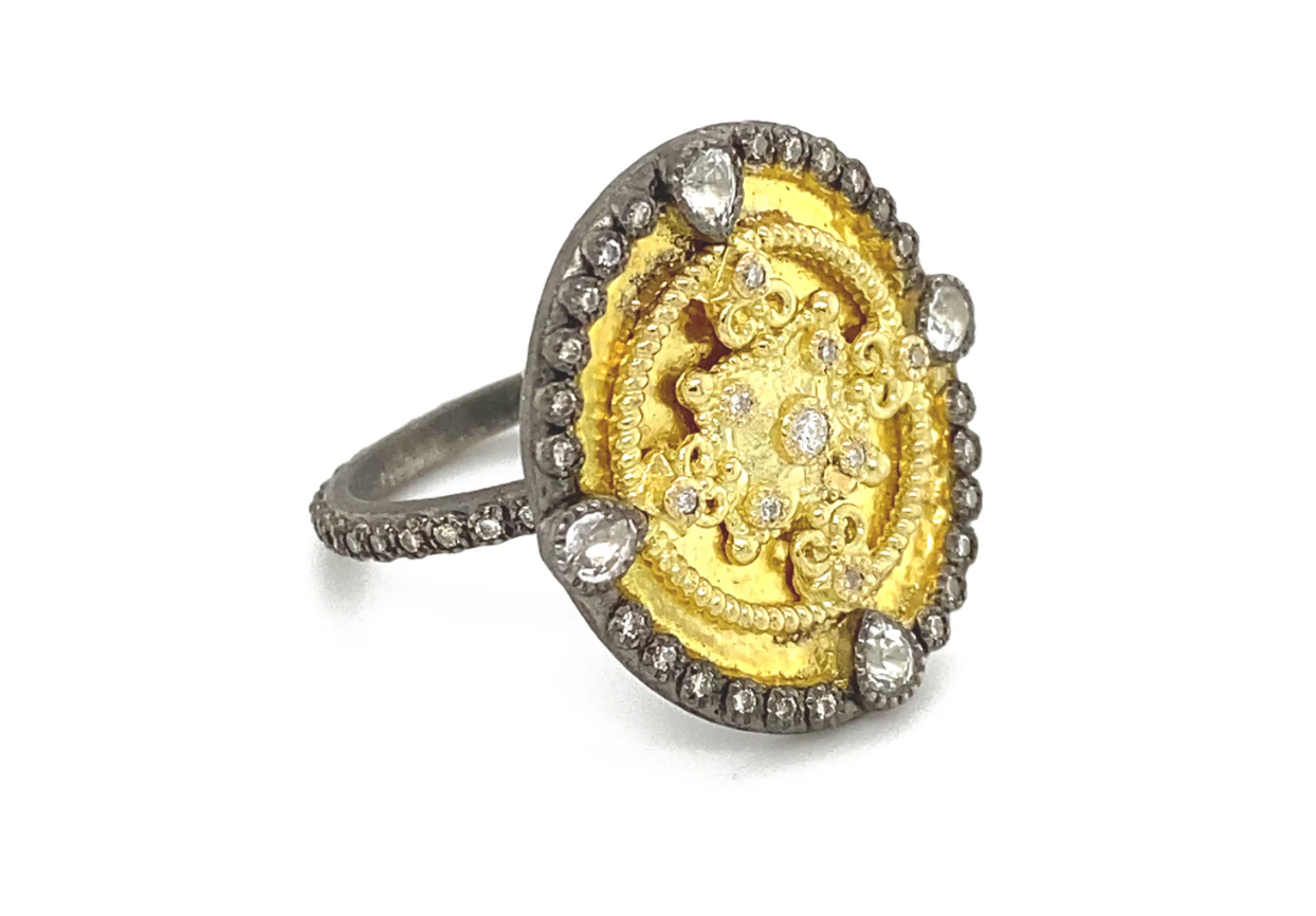 Oval Shield Ring
