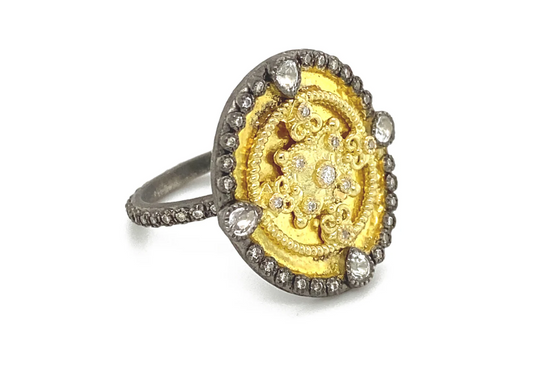 Oval Shield Ring