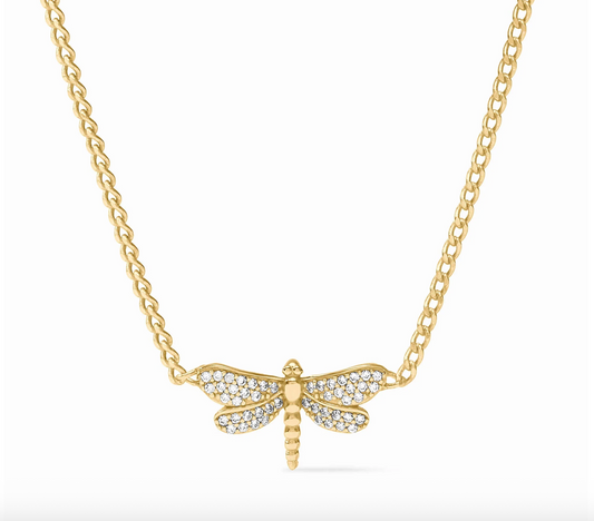 Dragonfly Pave Delicate Necklace