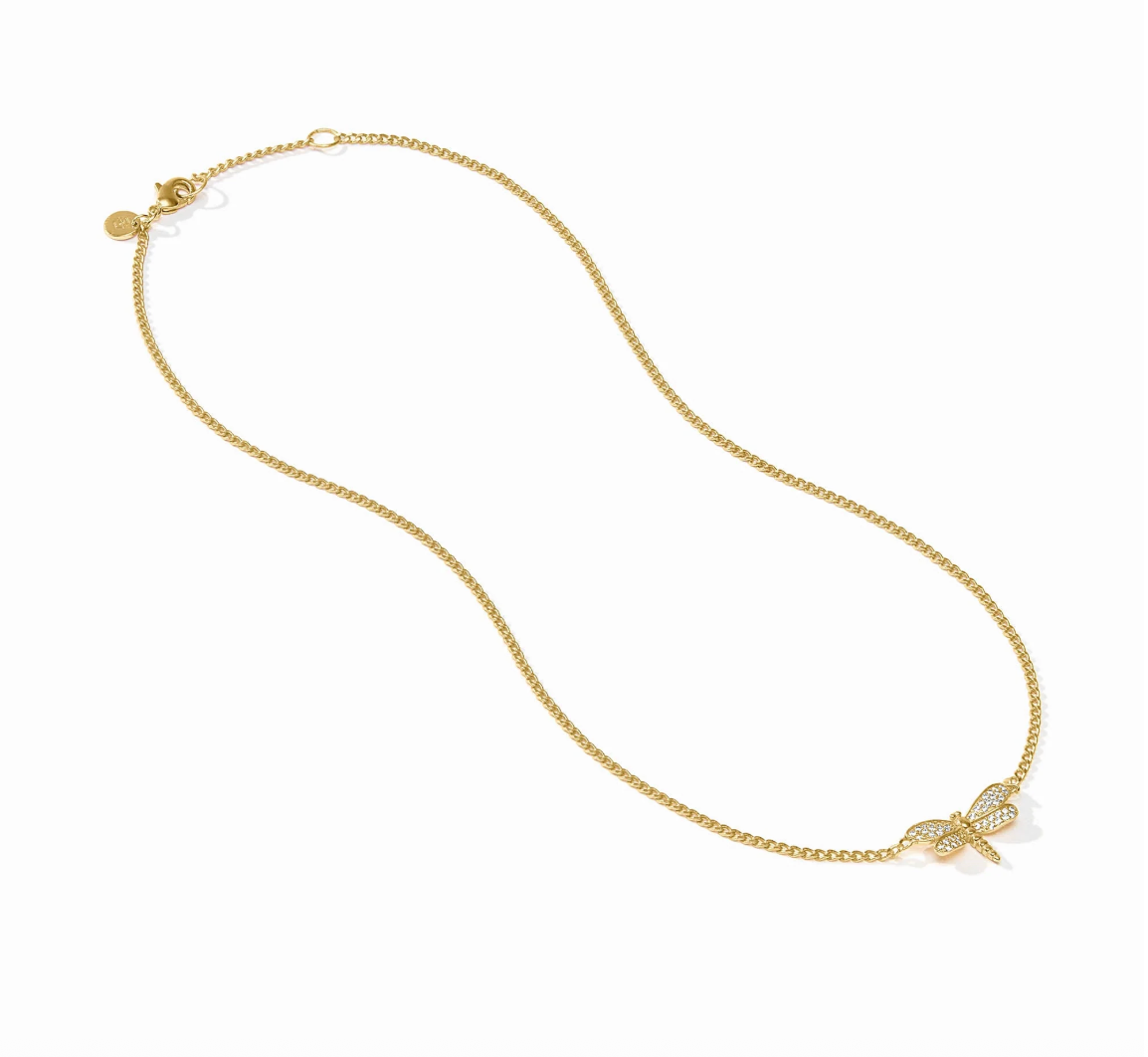 Dragonfly Pave Delicate Necklace