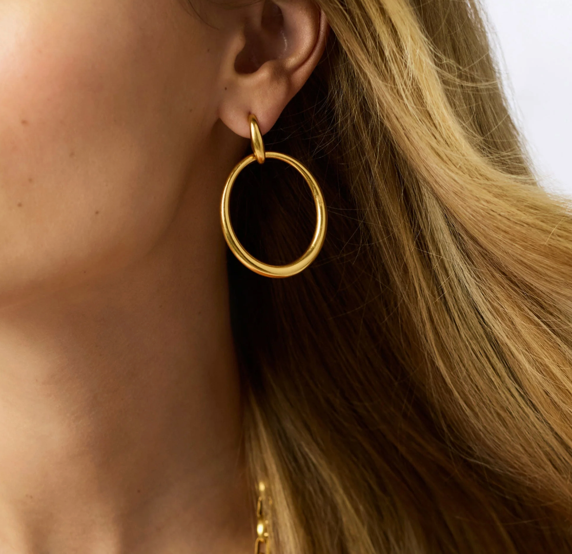 Laguna Doorknocker Earring