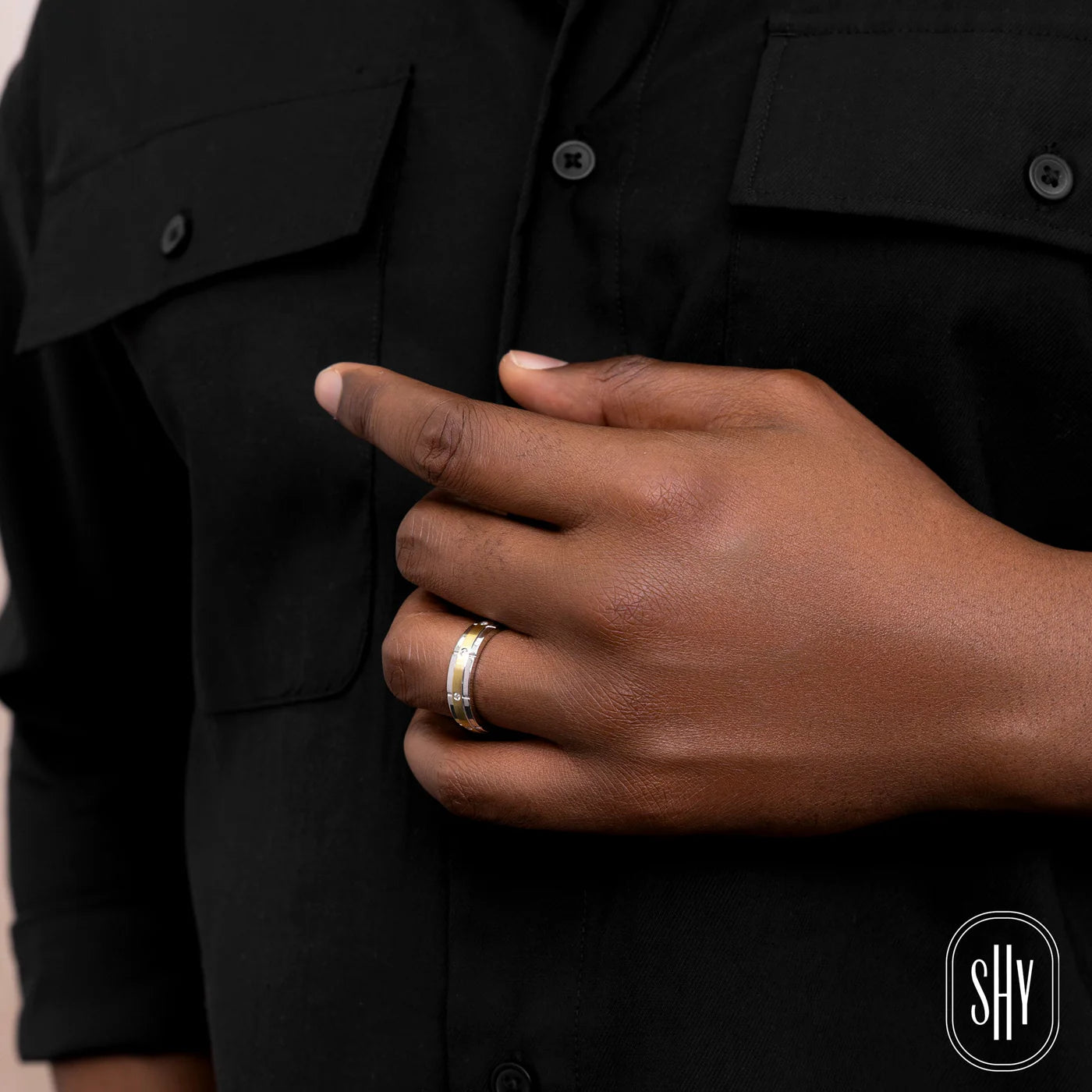 0.15CT DIAMOND MATTE OMNIFIT MEN'S BAND
