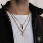 0.53CT BLACK DIAMOND BAR DOG TAG PENDANT