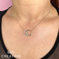 0.16CT DIAMOND CIRCLE NECKLACE