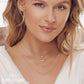 0.07CT DIAMOND LOVE KNOT CIRCLE NECKLACE