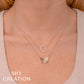 0.06CT DIAMOND RIBBED BUTTERFLY NECKLACE