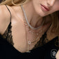 0.24CT DIAMOND CIRCLE LINK LARIAT NECKLACE
