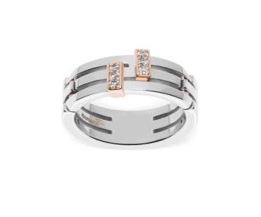 Baraka White & Rose Gold Ring