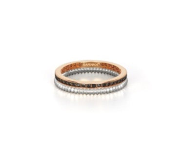 Baraka White & Rose Gold Ring