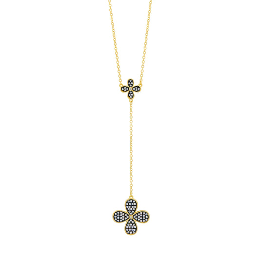 Blossoming Brilliance Lariat Necklace