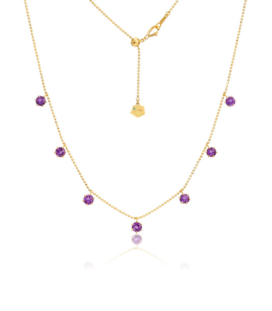 2ct Amethyst Floating Necklace