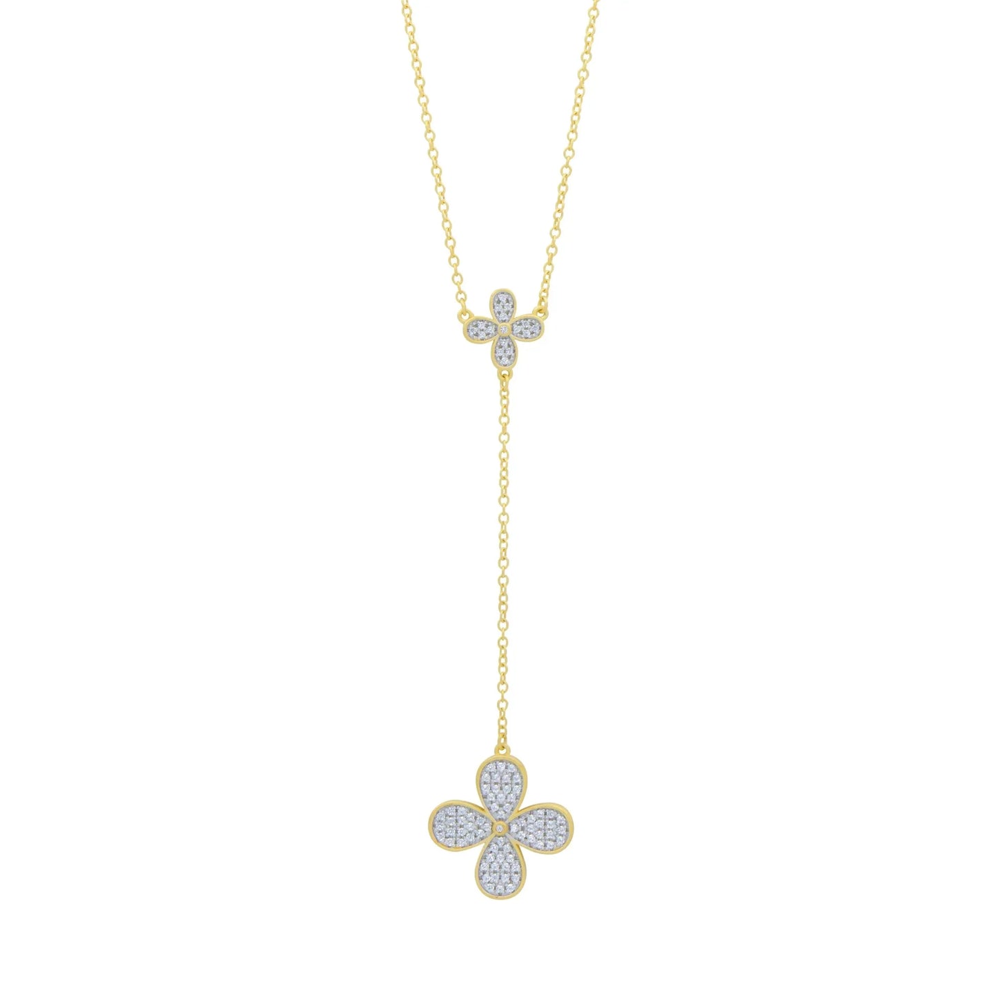 Blossoming Brilliance Lariat Necklace