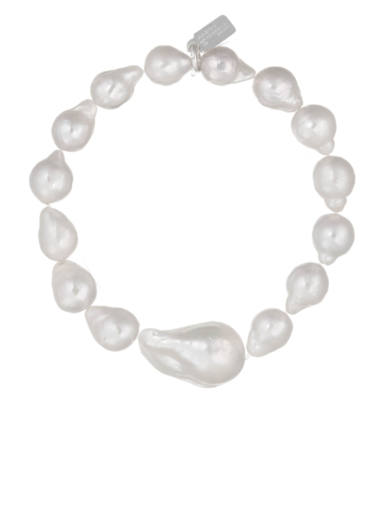 Sm white baroque pearl