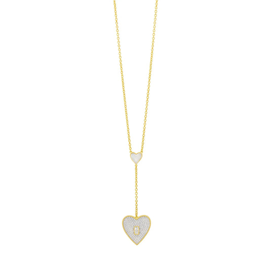From the Heart Lariat Necklace