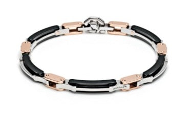 Baraka Black Ceramic & Rose Gold Bracelet