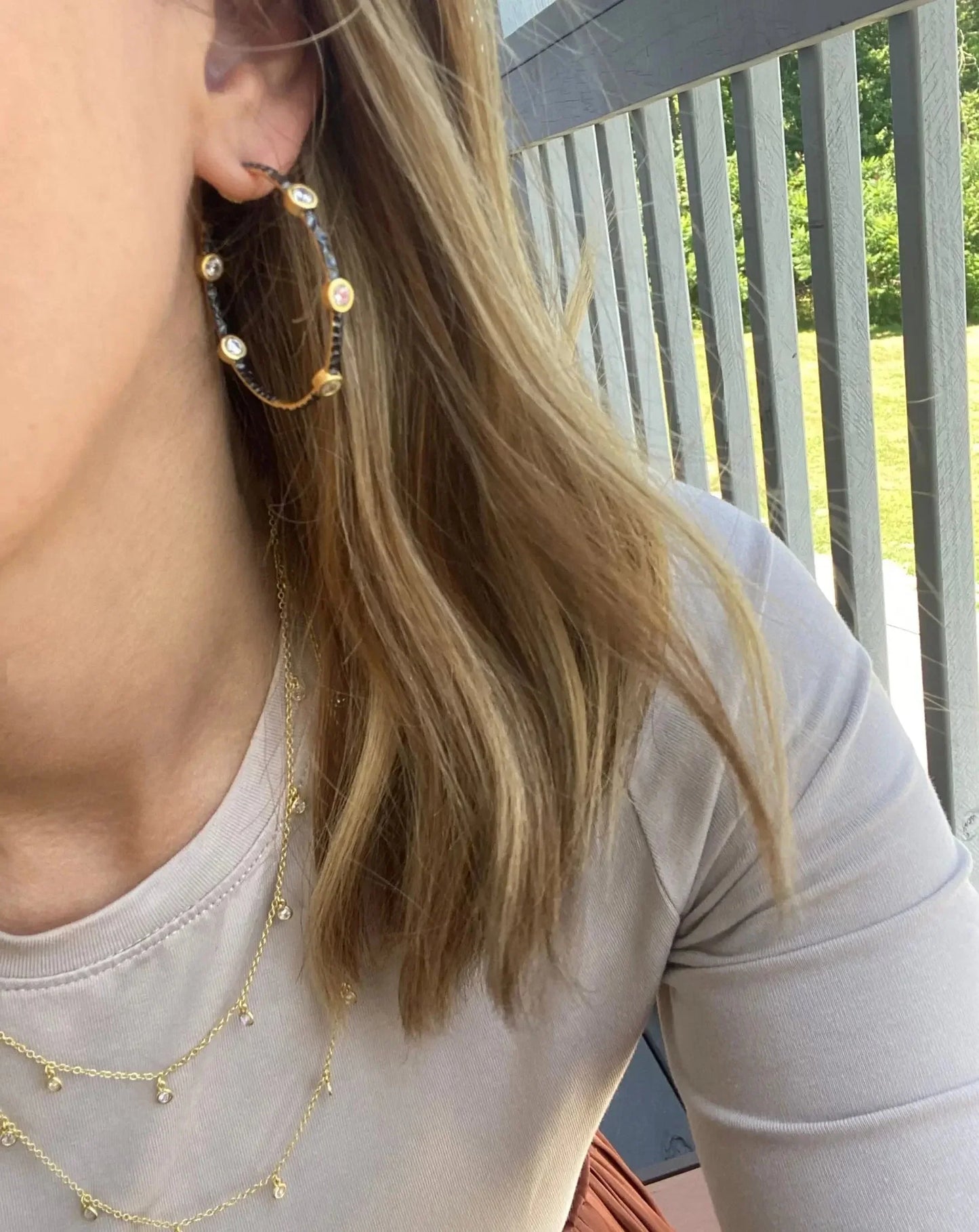 Starry Night Hoop Earrings