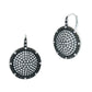 Large Pavé Times Square Leverback Earrings