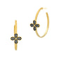 Blossoming Brilliance Hoop Earrings