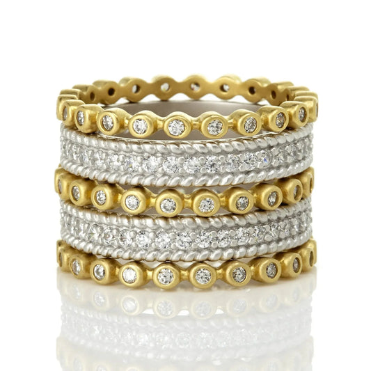 Signature Pavé 5-Stack Ring